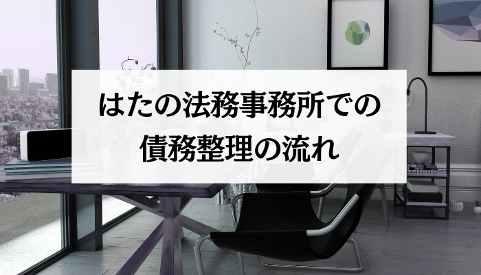 はたの法務事務所での債務整理の流れ