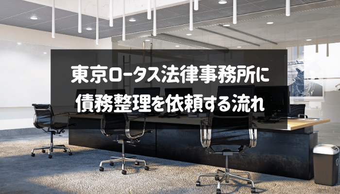 東京ロータス法律事務所に債務整理を依頼する流れ