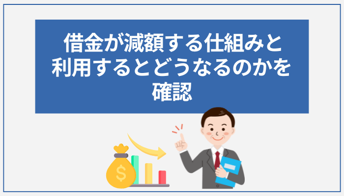 借金が減額する仕組みと利用するとどうなるのかを確認