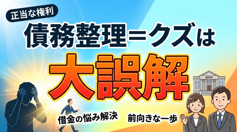 「債務整理=クズ」は大誤解
